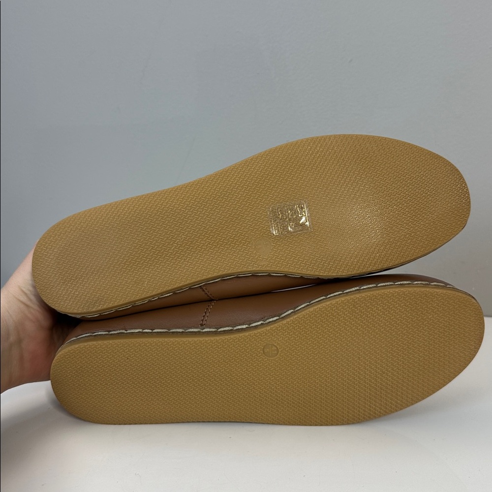 NWOB Charix Camel Leather Loafers Made in Turkey Memory Foam Insoles Size EU 41 - Picture 9 of 14